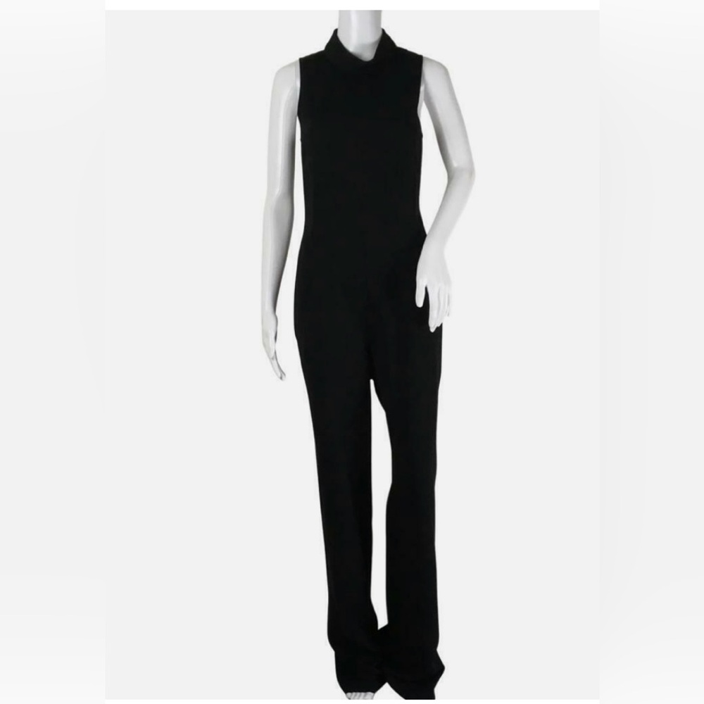 Veronica Beard Women Mock Neck
Wide Leg Adina Jumpsuit, Black. Size 10. NWT.